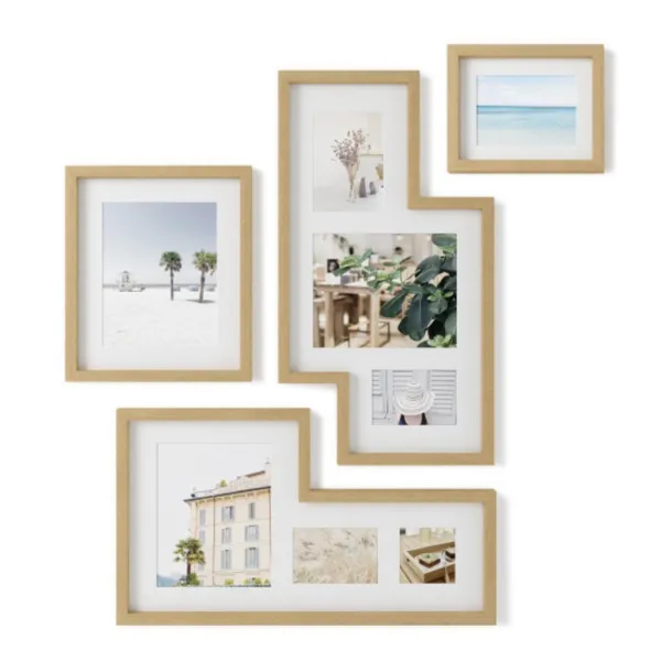 1015592-1104 - MINGLE 4 picture frames various sizes, natural