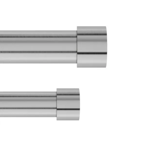 1014402-411 - CAPPA Adjustable Double Curtain Rod, 305-457 cm with metal finish