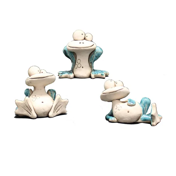 Miniature frog Paul, turquoise, single item for 338036