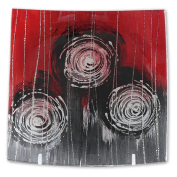 550341 - "Algion" glass plate, square, 16cm