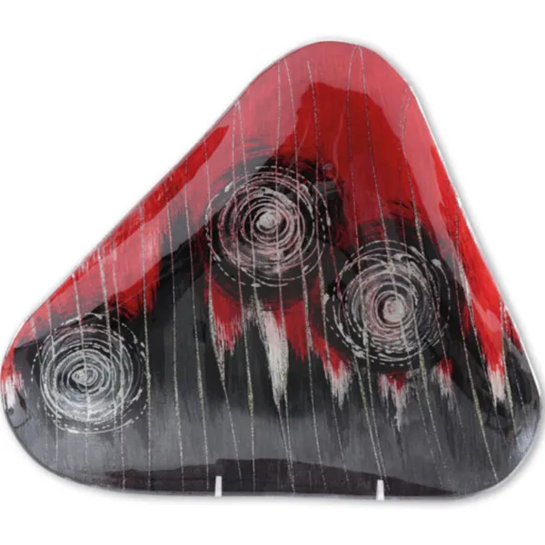 550345 - Glass top "Algion" triangle, 30cm