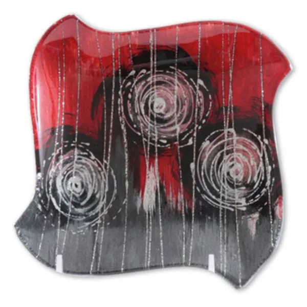 550348 - "Algion" glass plate, square, 15cm