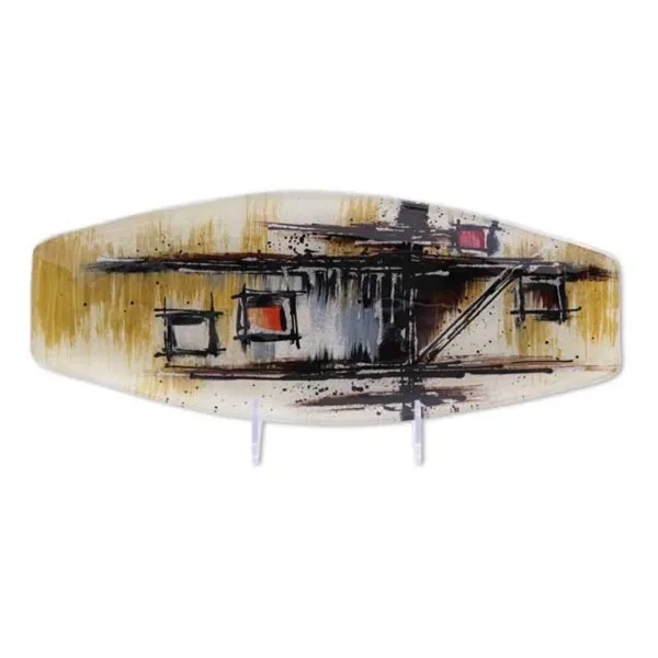 550396 - Glass plate "Polaris" oval, 34cm