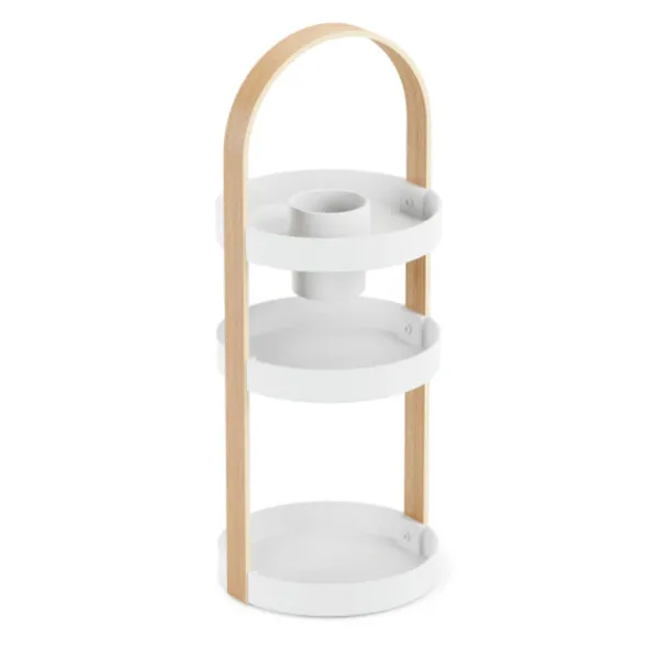 1015098-668 - BELLWOOD Cosmetic Stand, white/ natural