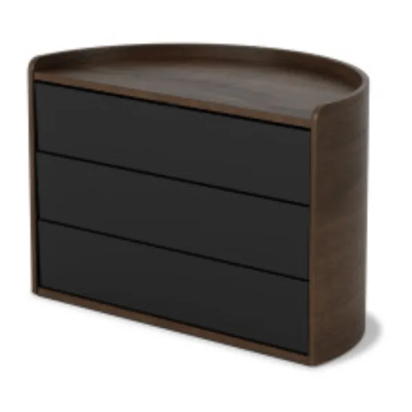 1014748-048 - MOONA storage box, black/walnut
