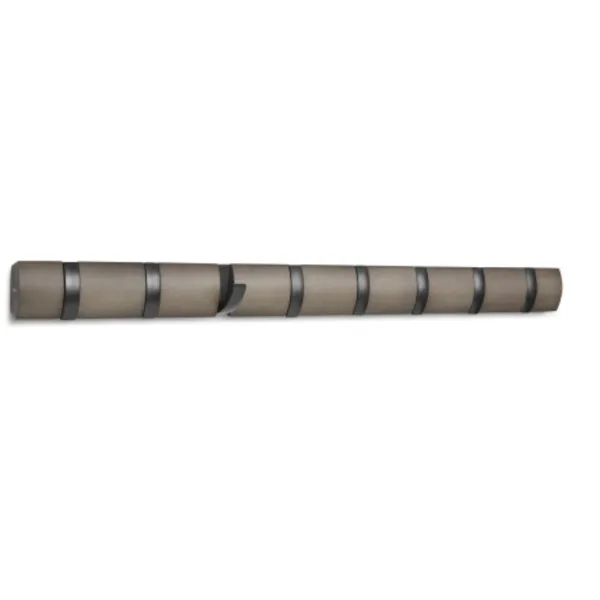 318858-1045 - Flip 8 Wall Mounted Coat Rack, grey/pewter