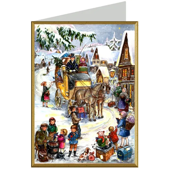 99002 - Christmas Card - Christmas carriage