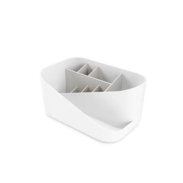 1016977-910 - GLAM cosmetic organizer, white / gray