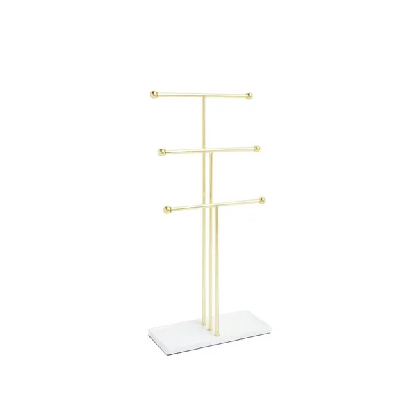 1017310-524 - TRIGEM jewelry tree KD, white / brass