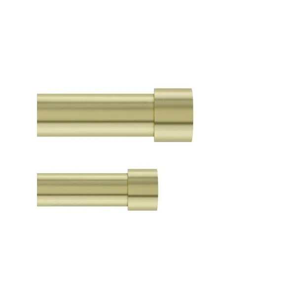 1014402-104 - CAPPA 1 double curtain rod 305-457, brass