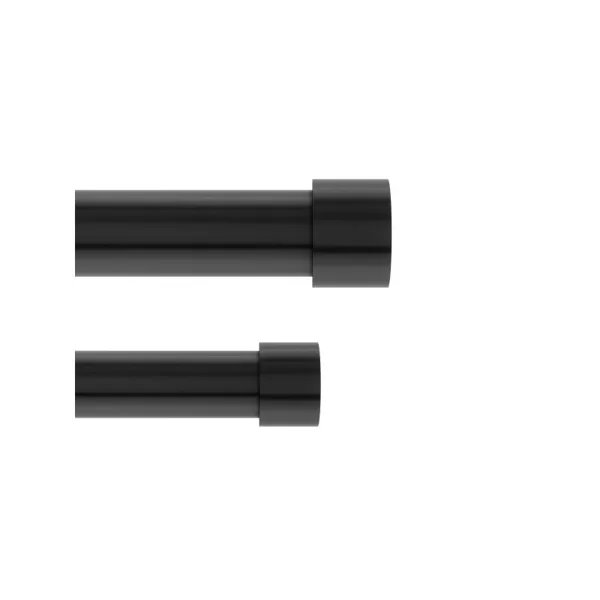 1014402-111 - CAPPA 1 double curtain rod 305-457, brushed black