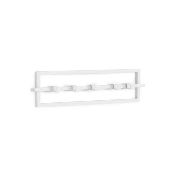 1016881-660 - CUBIKO 5 coat rack with 5 movable hooks, white