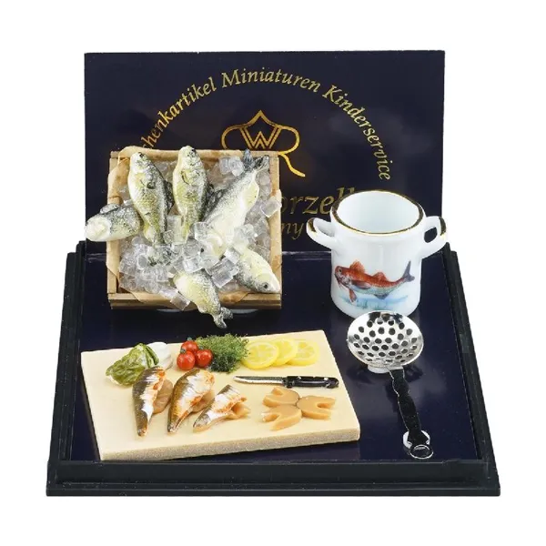001.487/7 - Fish soup “Bouillabaisse”, miniature on a scale of 1:12
