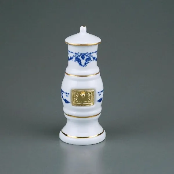 001.763/1 - Bathroom stove blue ribbon, miniature in 1:12 scale