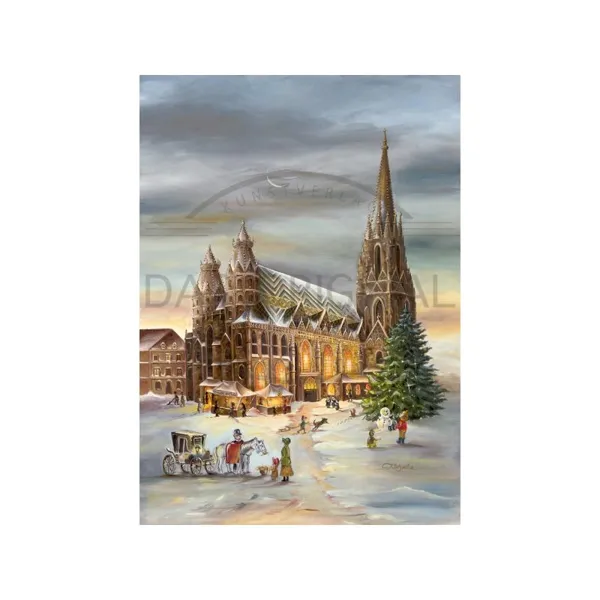 2940 - Christmas postcard - Vienna St. Stephen's Cathedral