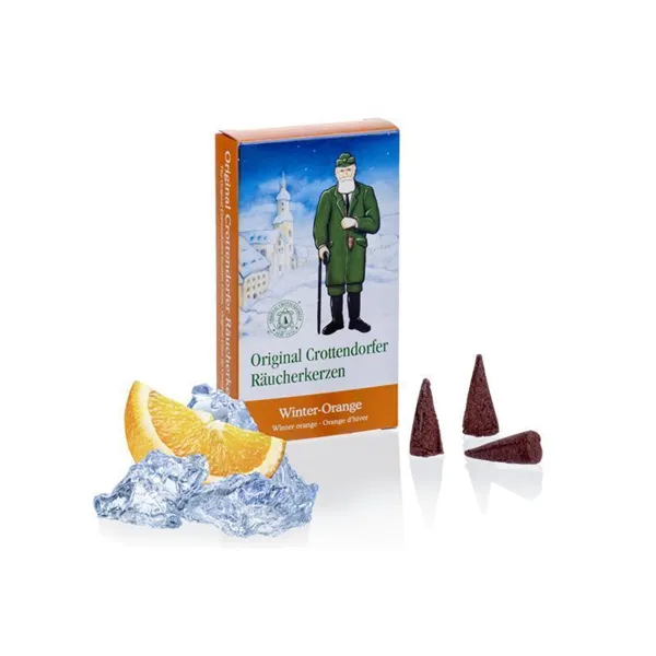 1018 - Incense cones Winter-Orange M, 24 pieces