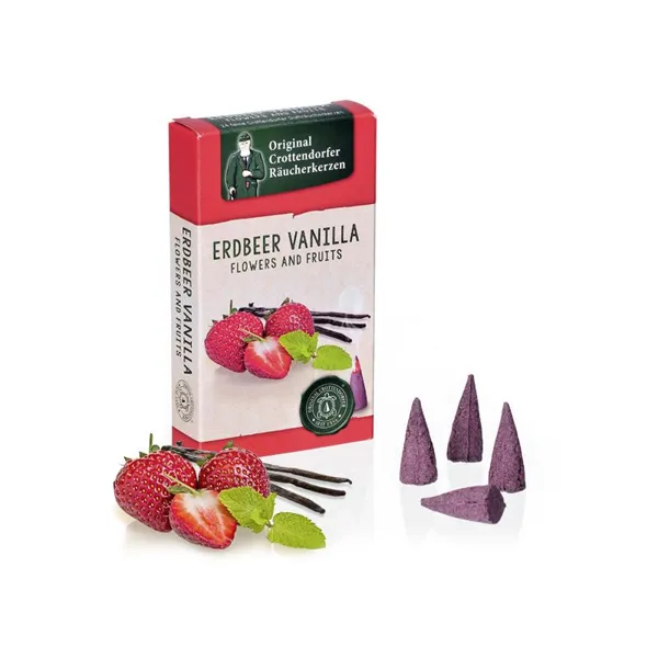 1606 - Incense cones Strawberry-Vanilla M, 24 pieces