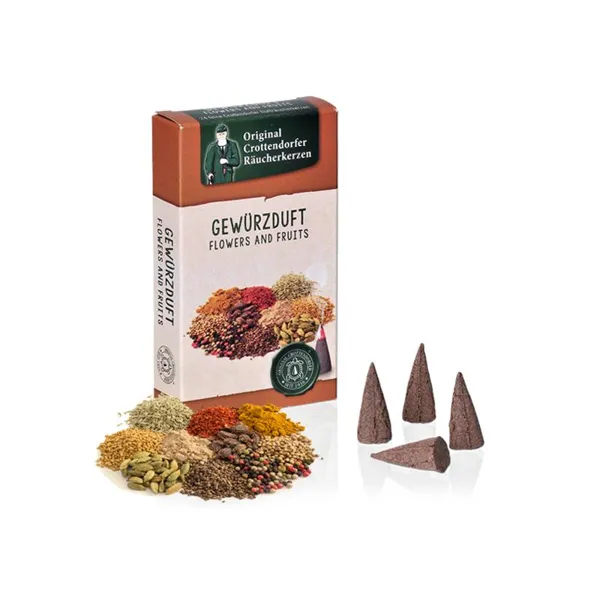 1607 - Incense cones spice scent M, 24 pieces