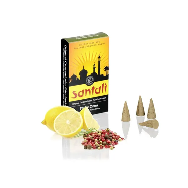 1404 - Incense cones pepper citrus M, 20 pieces