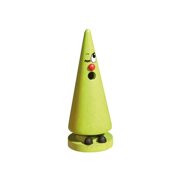 2068 - Crottendorfer mini goat leg - Wilma Waldmoos (lime green), 9 cm
