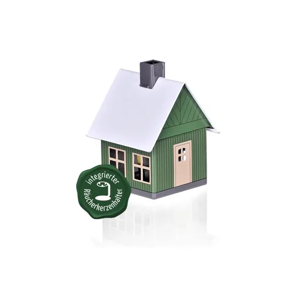 2203 - Smokehouse made of metal "forest house green"