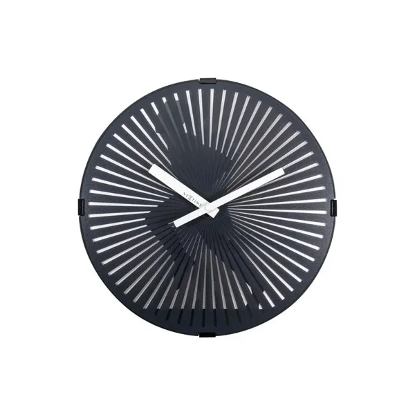 3220 - Wall Clock "Running Man", Plastic, Black, Ø 30 cm