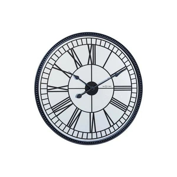 3255 - Wall Clock "Cleopatra Mirror", Mirror, Black, Ø 56 cm