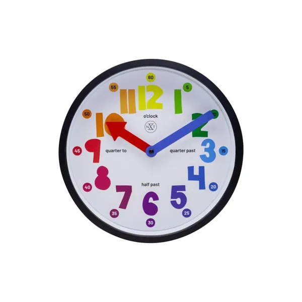 7357 - Wall Clock "Sophia", Plastic, White, Ø 26 cm