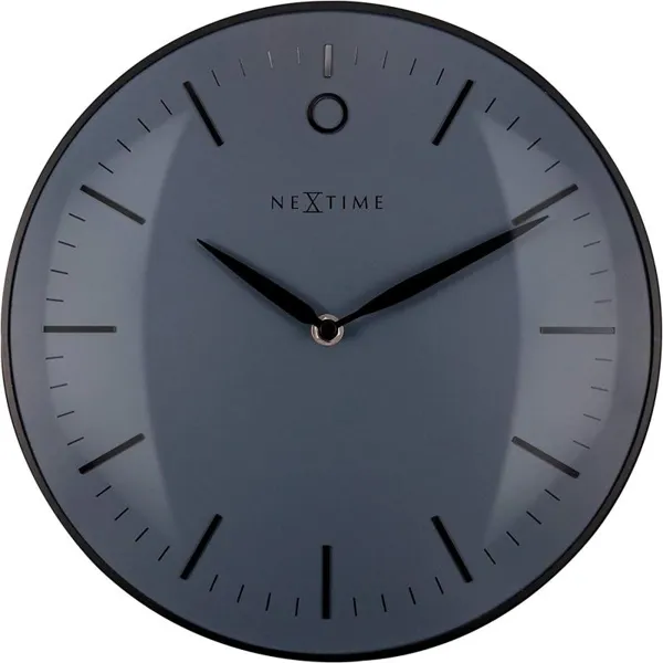 3256ZW - Glamour Small" designer wall clock, noiseless, black, 30 cm
