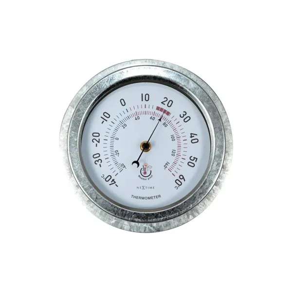 4302GA - Thermometer "Lily", Metal, Galvanized, Ø 22 cm