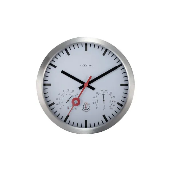 4307ST - Weather Station "Clematis", Aluminum, White/Stripe Index, Ø 35 cm