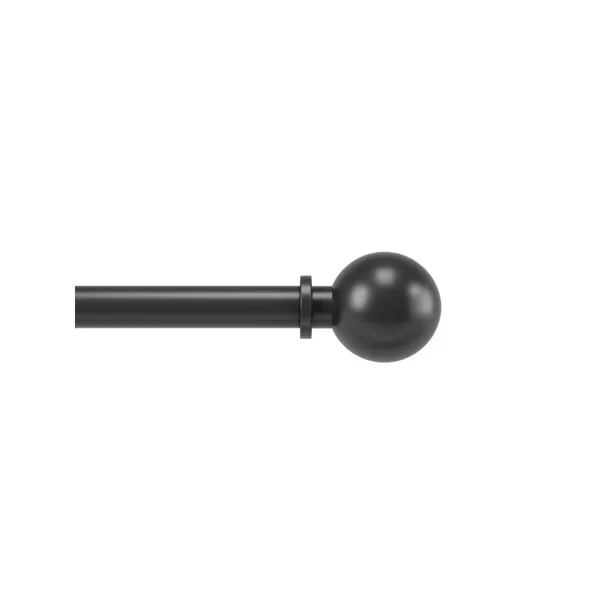 1018400-038 - BOLAS 1" ausziehbare Teleskop Gardinenstange 91-183, schwarz