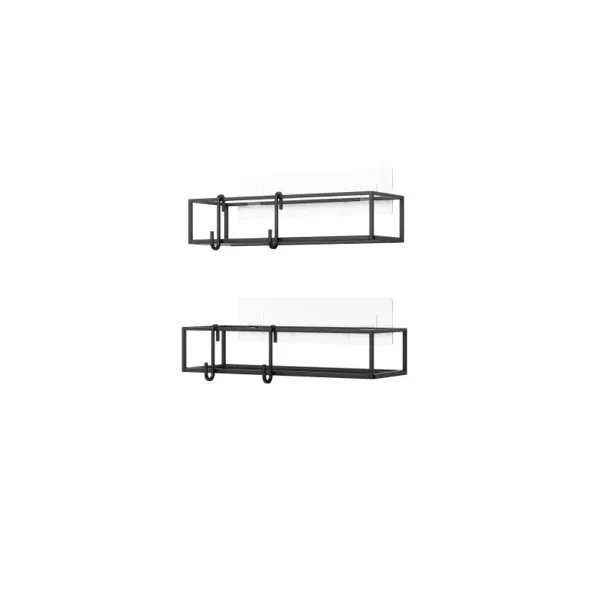 1018615-040 - CUBIKO shower tray set of 2, black