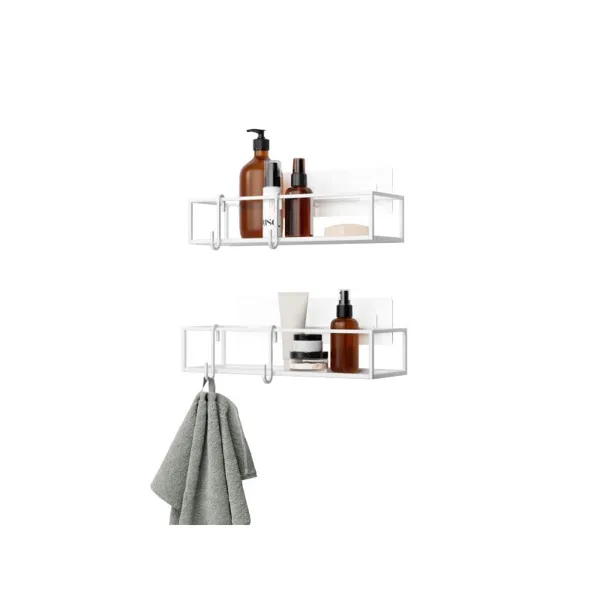 1018615-660 - CUBIKO shower tray set of 2, white