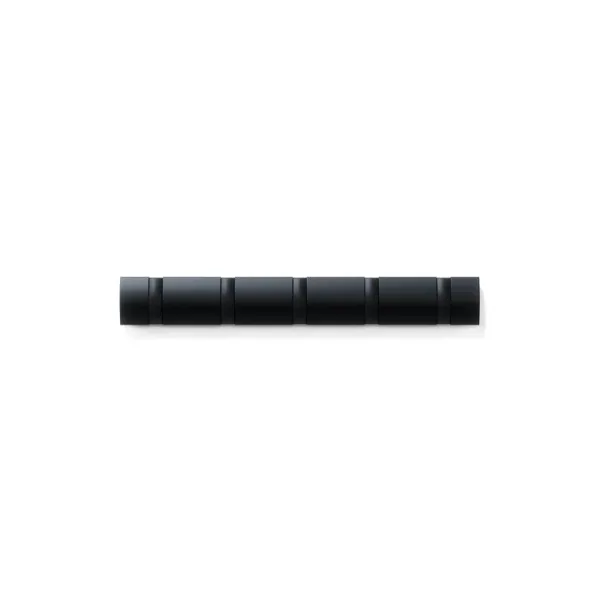 318850-040 - Flip 5 coat hook, black