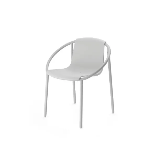 1018223-918 - RINGO organically shaped chair, grey