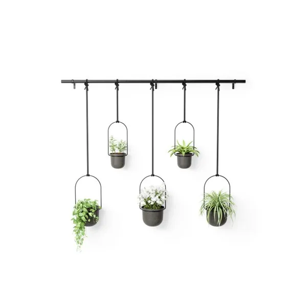 1018086-040 - TRIFLORA Large Hanging Flowerpot Set of 5, black