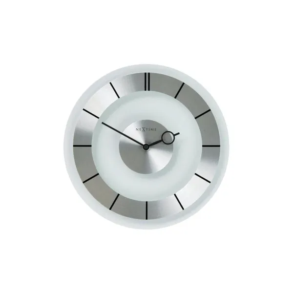 2790 - Wanduhr "Retro", Metall/Glas, Transparent, 31 cm