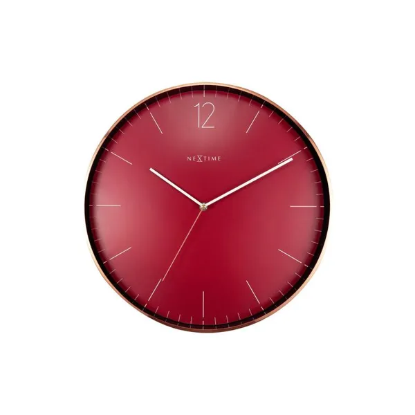 3258RO - Big wall clock "Essential Copper XXL" metal/glass, black, 40 cm