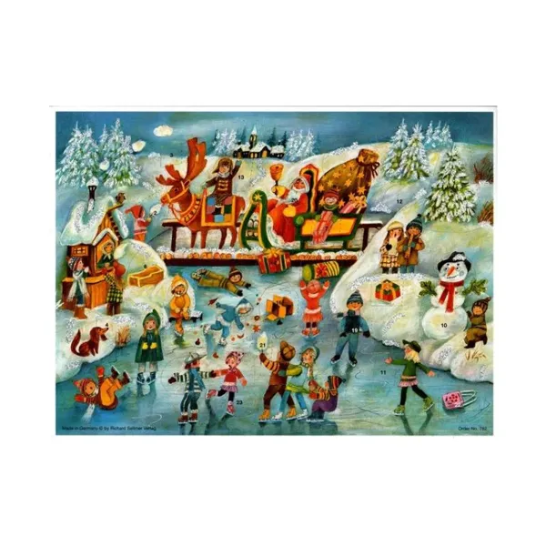 782 - Advent Calendar/Advent Calendar "Fun at the Ice Skating"