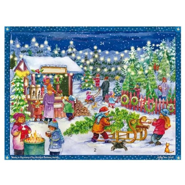 70147 - Adventskalender/ Advent Calendar Motiv "Weihnachtsbaum Verkauf"