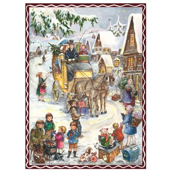 70149 - Advent Calendar Motif "Hurray, the carriage is coming