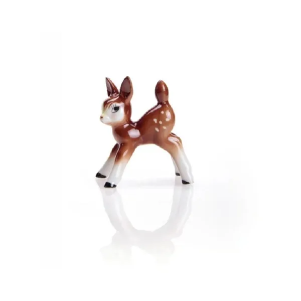 1200/40 - Bambi small porcelain figure, 8 cm, brown lacquered