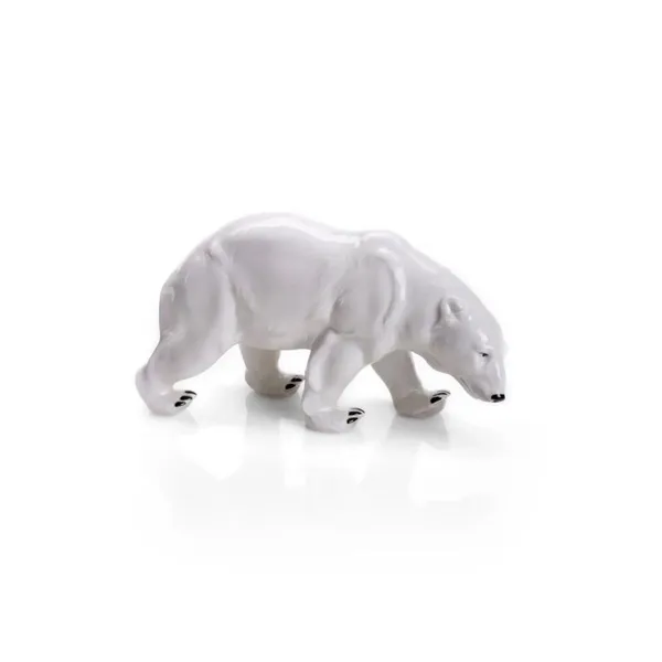 1258/40 - Porcelain figure polar bear 16 cm, white