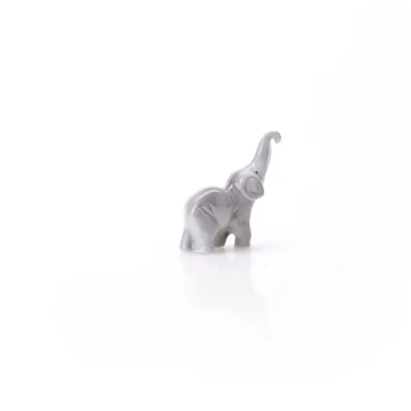 2563/40 - Porcelain figure elephant small, 7 cm, white