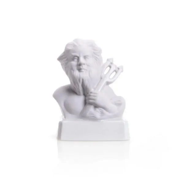 2708 BW - Porcelain figure zodiac sign Aquarius, 10 cm, bisquit white