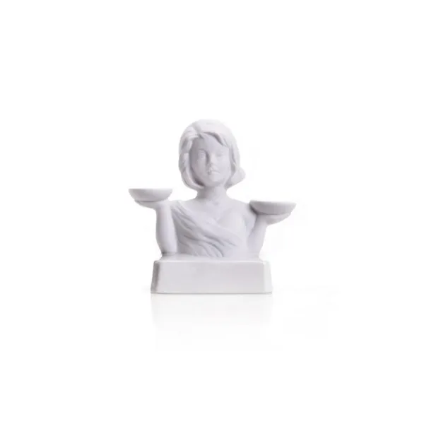 2715 BW - Porcelain figure zodiac Libra 10 cm, bisquit white