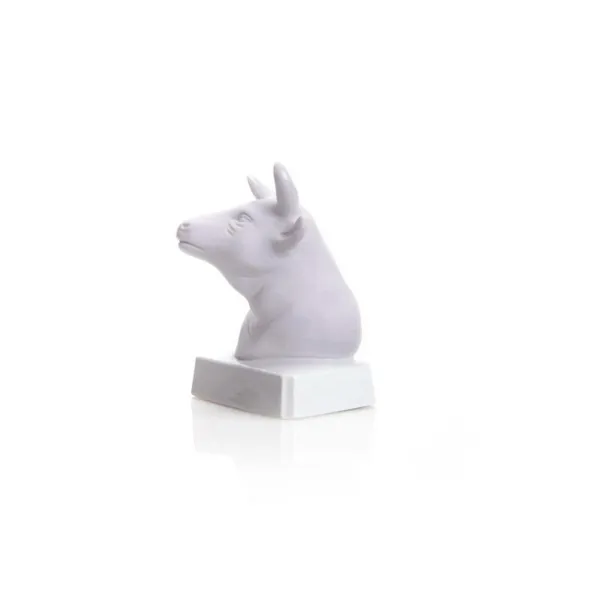 2881/40 - Porcelain figure zodiac sign Taurus 10 cm, bisquit white