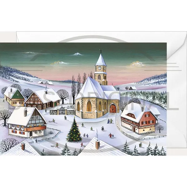 2969 - Christmas folding card "A Sunday in Advent