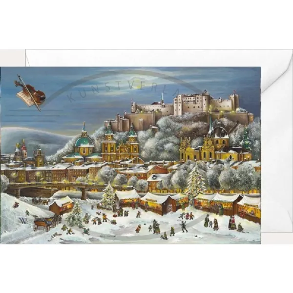 2970 - Christmas folding card Salzburg